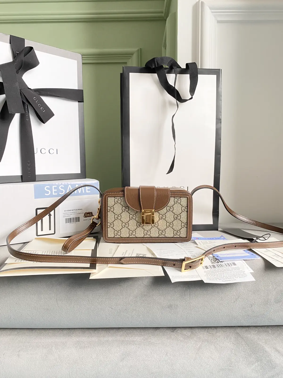 Gucci Monogram Box Crossbody Bag image 1