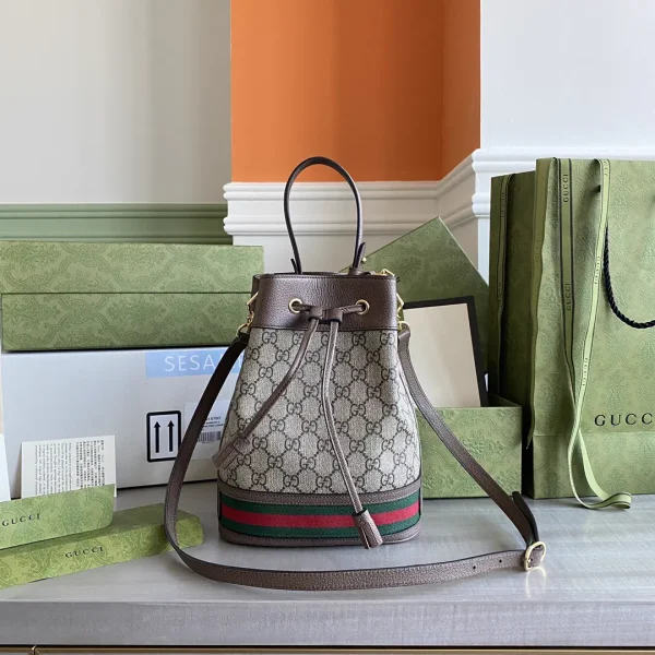 Gucci Ophidia GG Supreme Canvas Bucket Bag image 1