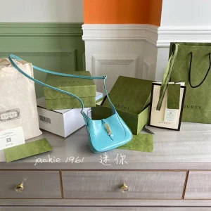 Gucci Turquoise Mini Shoulder Bag with Detachable Strap image 1