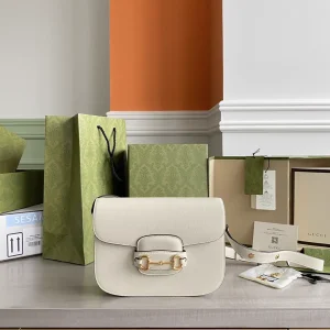 Gucci Horsebit White Shoulder Bag image 1
