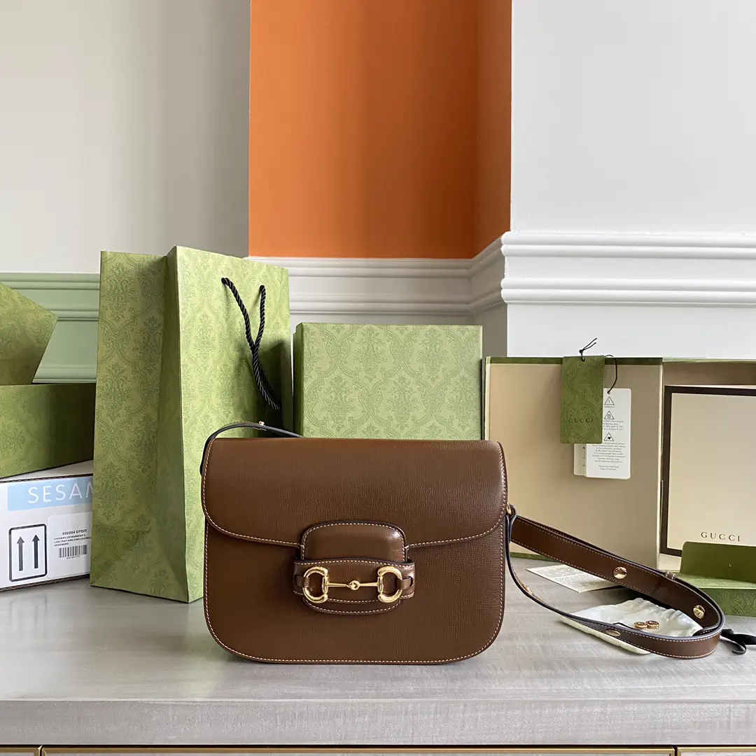 Gucci Horsebit Brown Shoulder Bag image 1