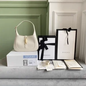 Gucci White Jackie 1961 Shoulder Bag image 1