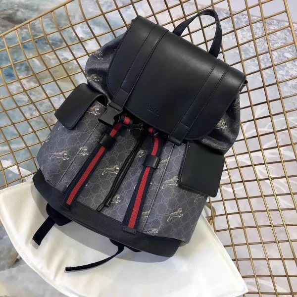 Gucci Tiger Print Monogram Backpack image 1