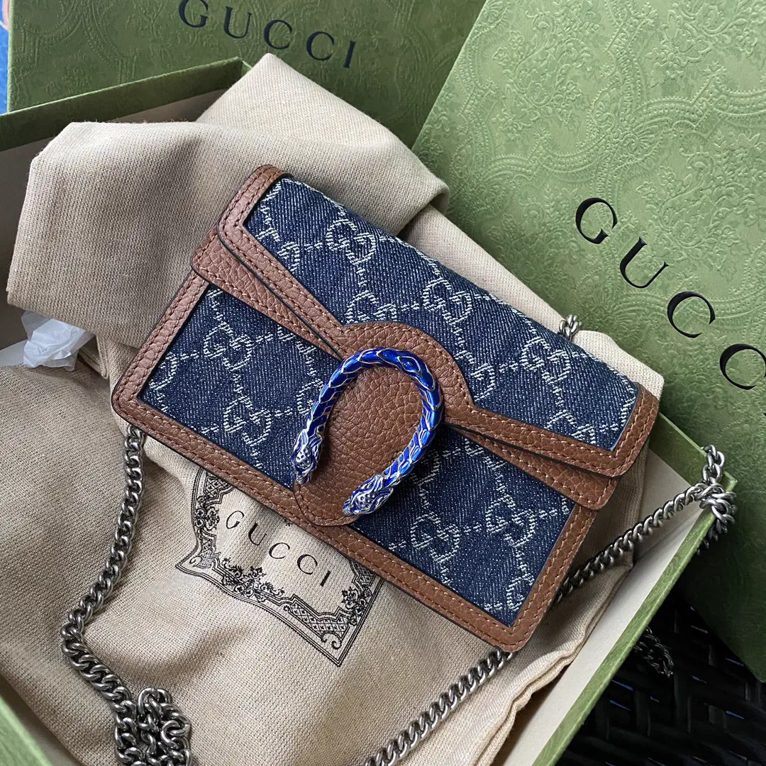 Gucci Mini Dionysus Denim Crossbody Bag image 1
