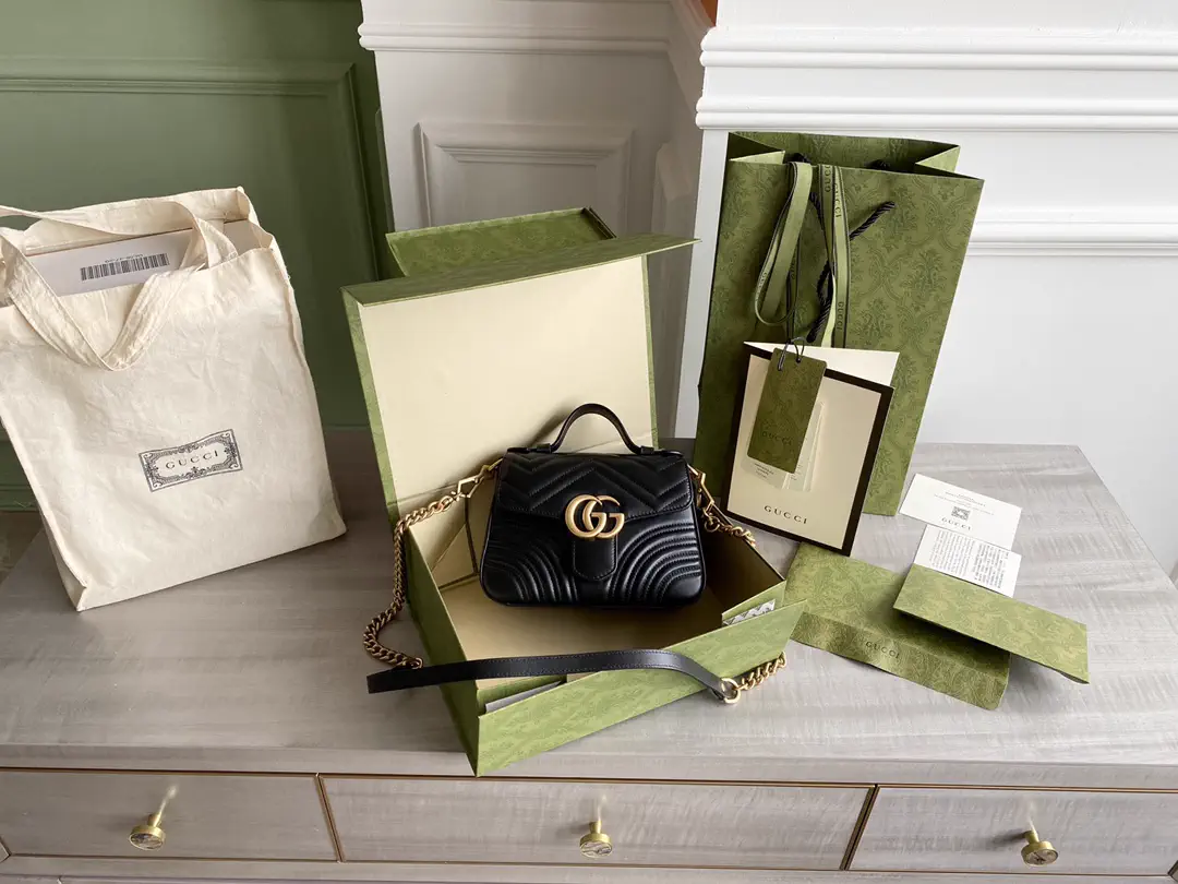 Gucci GG Marmont Quilted Top Handle Bag image 1