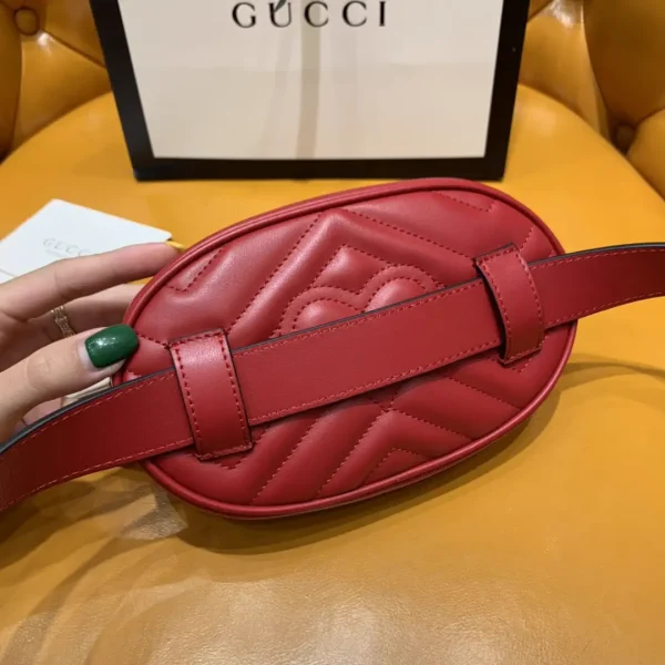 Gucci Red Quilted Belt Bag image 1
