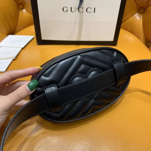 Gucci Black Quilted Belt Bag image 1