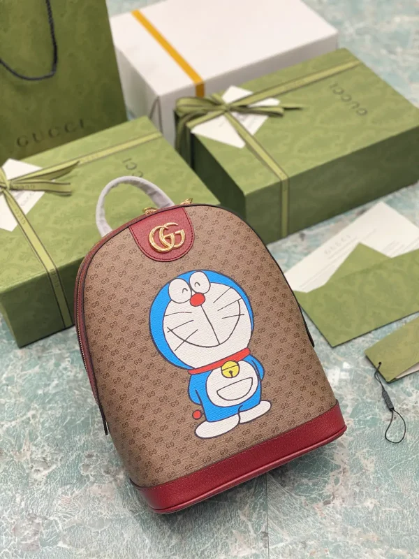 Gucci Doraemon Print GG Monogram Backpack image 1