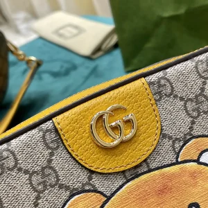 Gucci Teddy Print Monogram Bag image 1