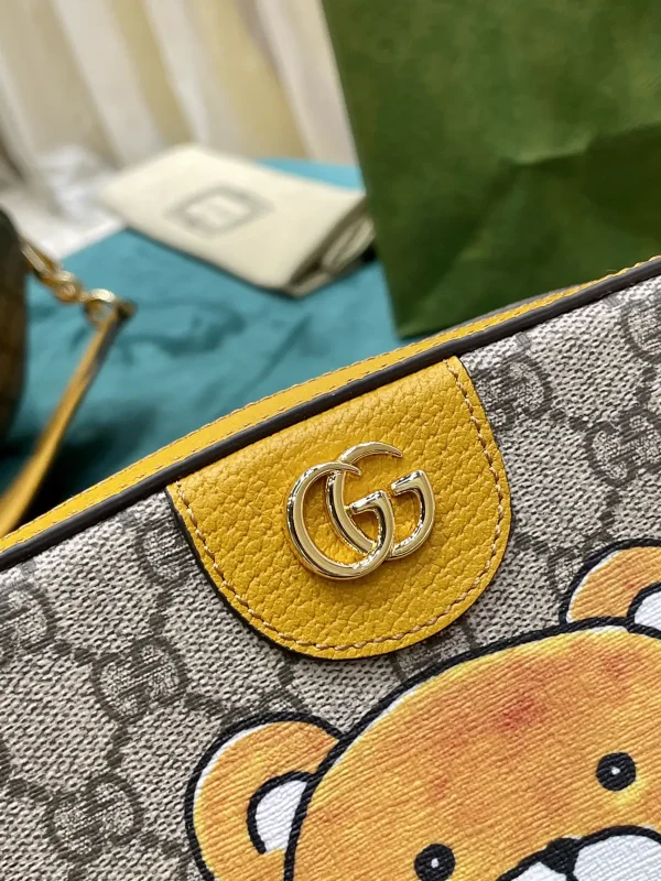 Gucci Teddy Print Monogram Bag image 1