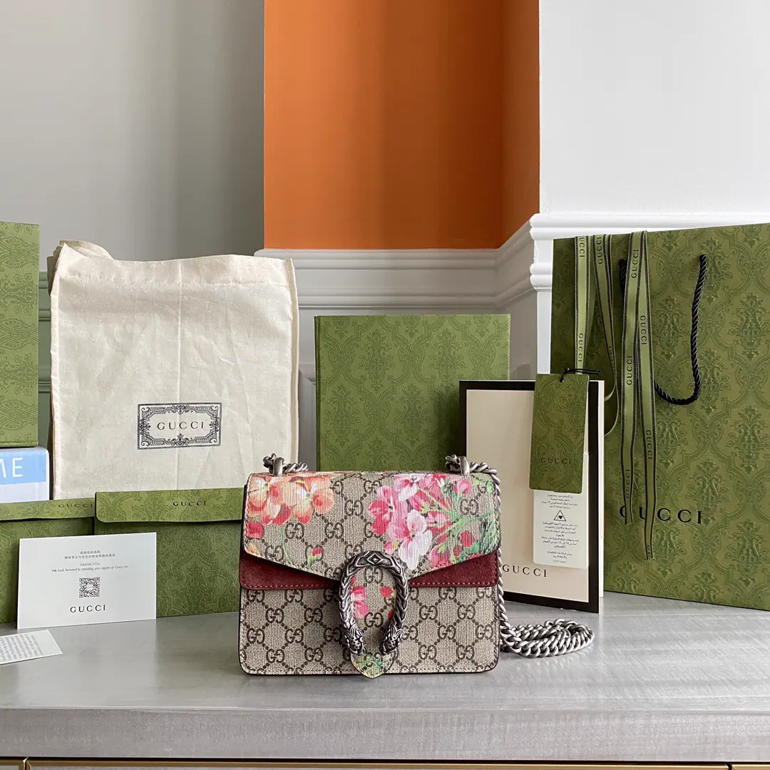 Gucci Floral Monogram Dionysus Shoulder Bag image 1