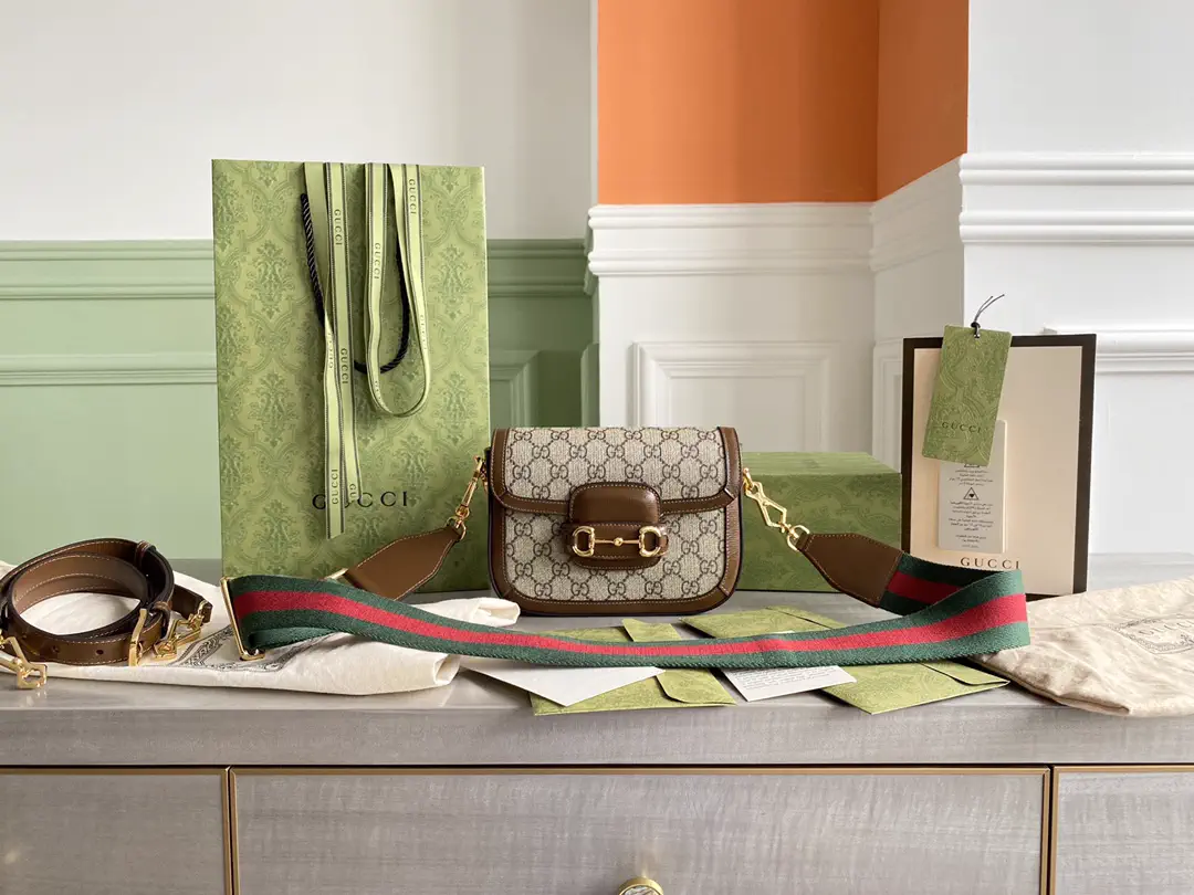 Gucci Horsebit 1955 Mini Bag with Monogram Pattern image 1