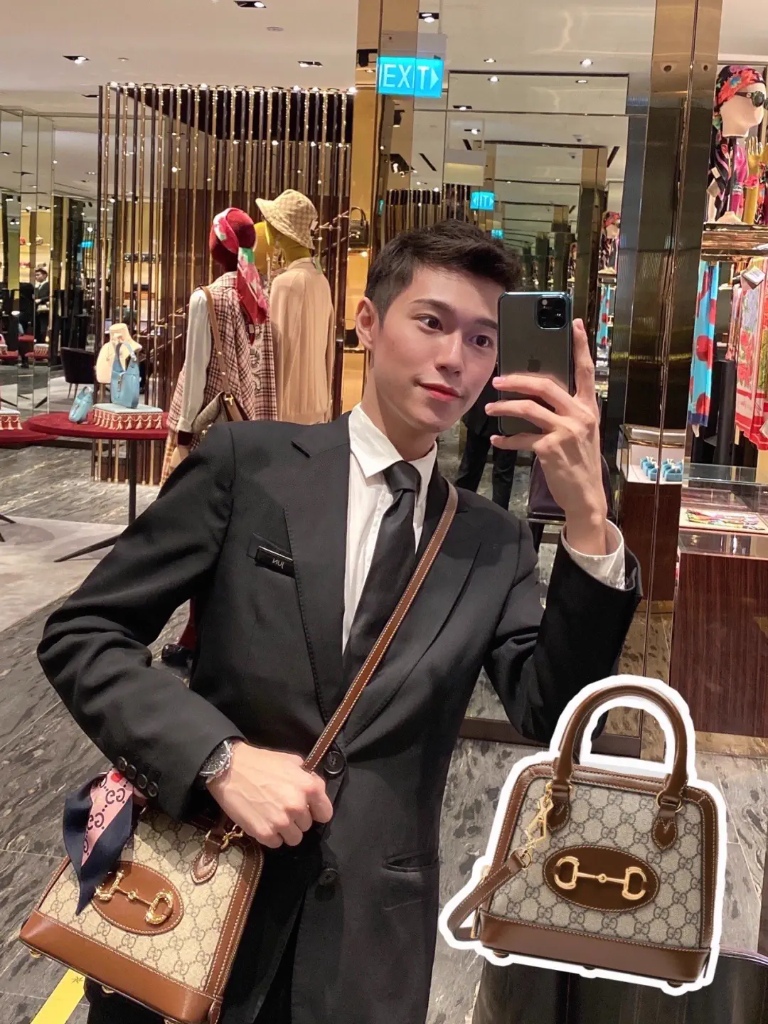 Gucci Monogram Top Handle Bag image 1