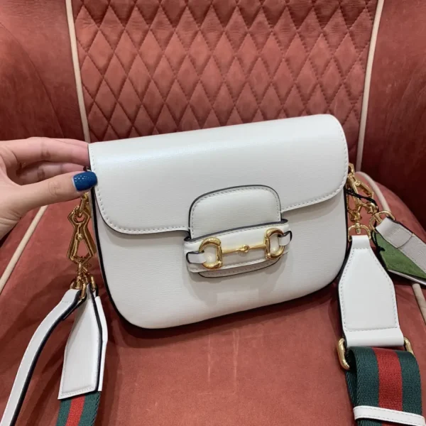 Gucci White Saddle Crossbody Bag image 1