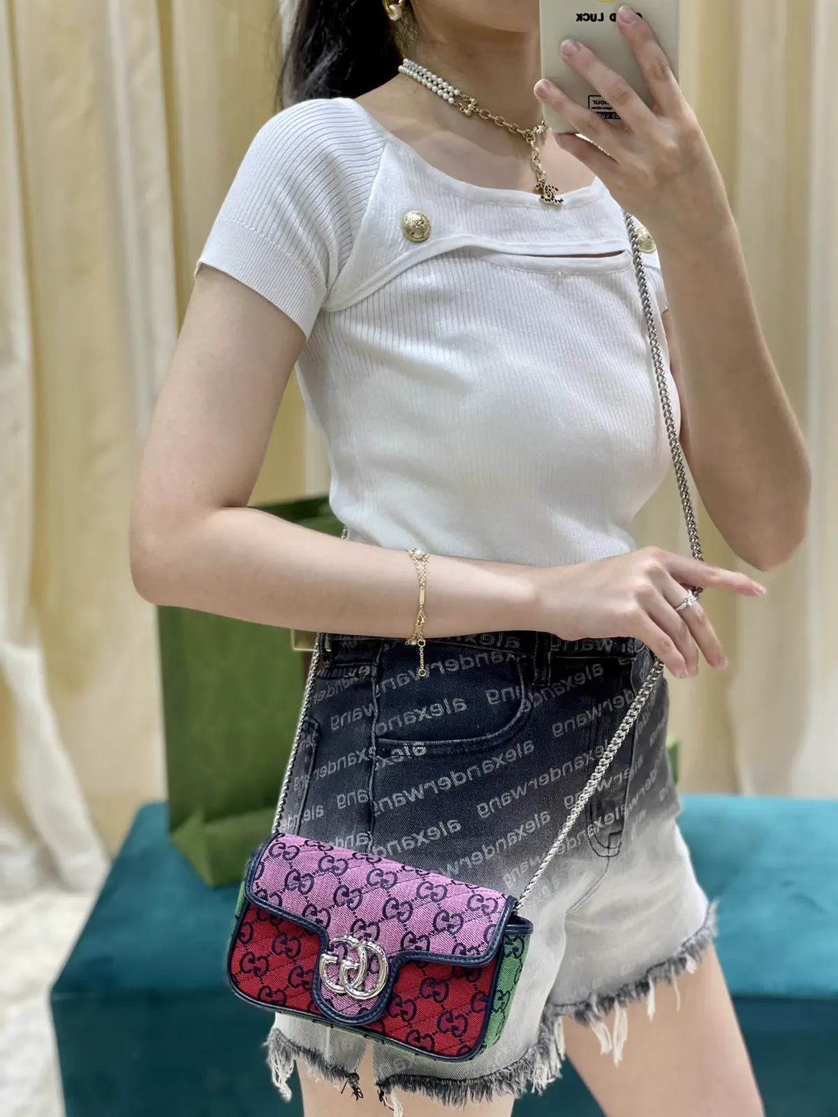 Gucci GG Monogram Mini Crossbody Bag image 1