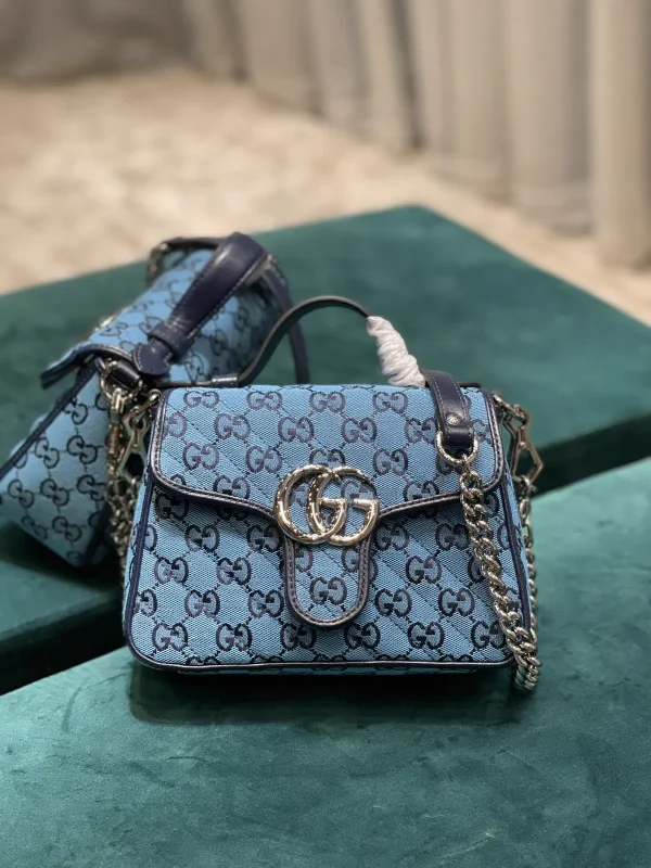 Gucci GG Marmont Quilted Canvas Top Handle Bag image 1