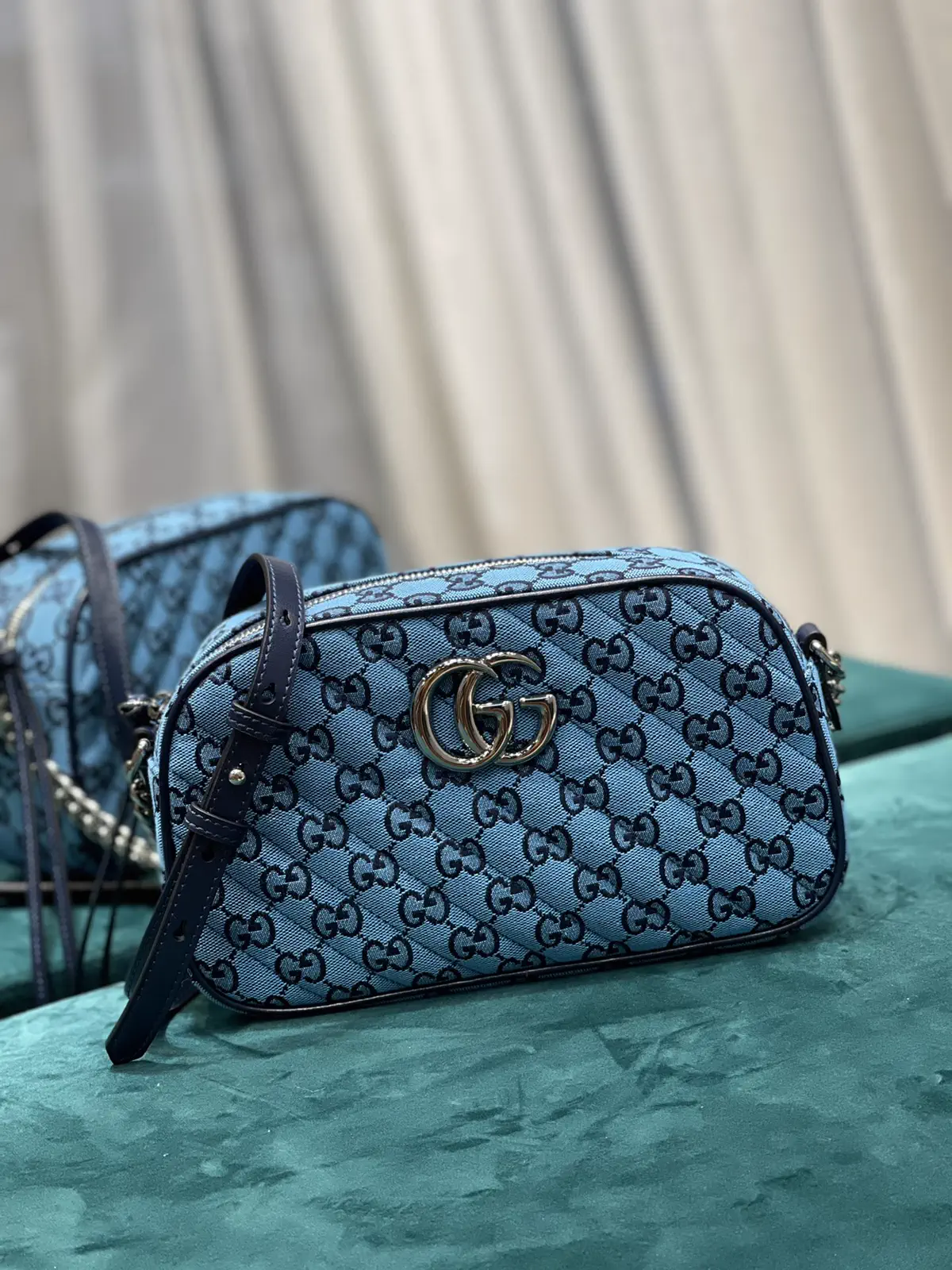 Gucci GG Marmont Quilted Monogram Crossbody Bag image 1