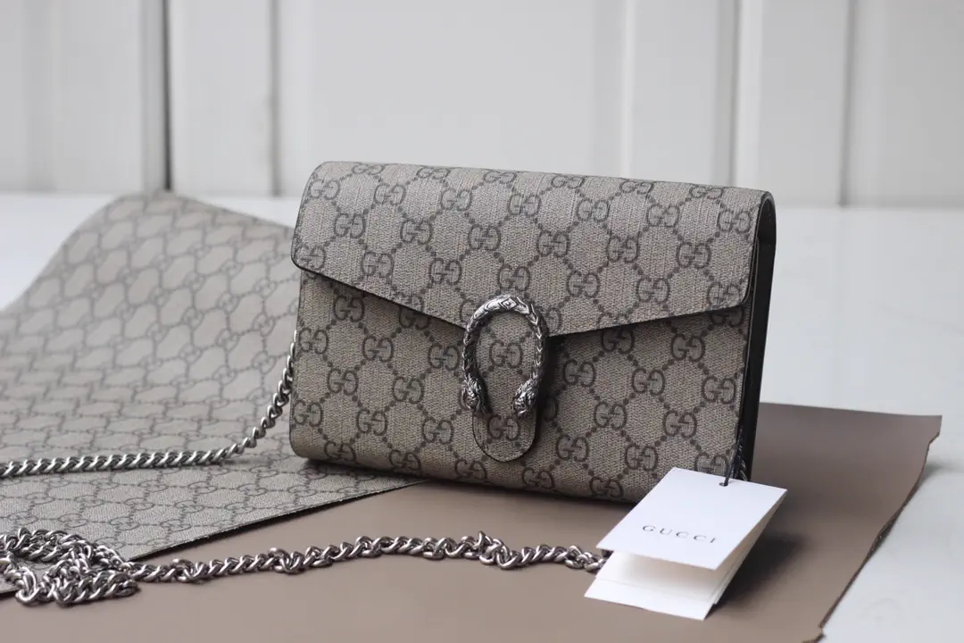 Gucci Dionysus Monogram Mini Chain Wallet Bag image 1