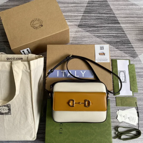 Gucci Two-Tone Horsebit Shoulder Bag image 1