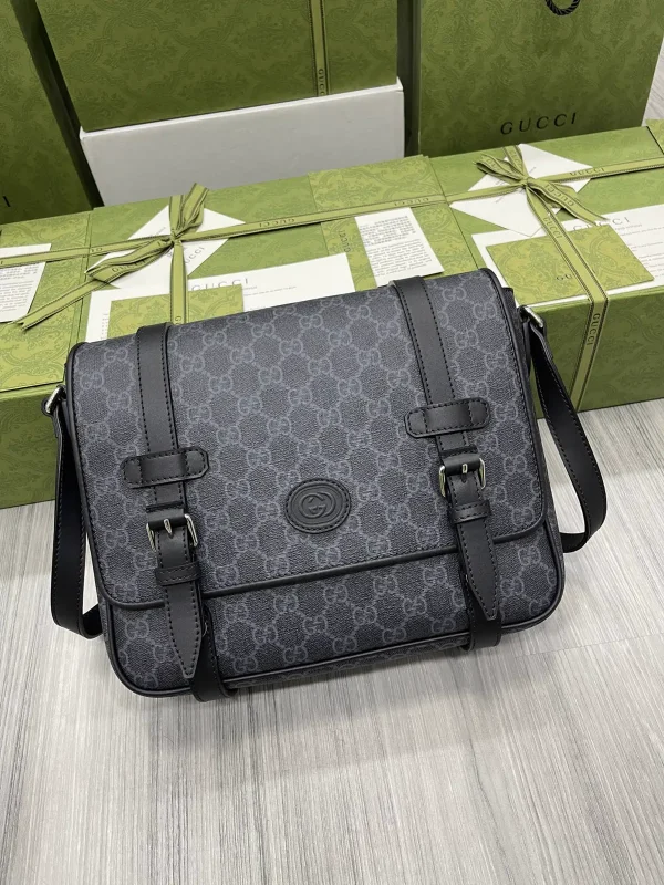 Gucci Monogram Messenger Crossbody Bag image 1