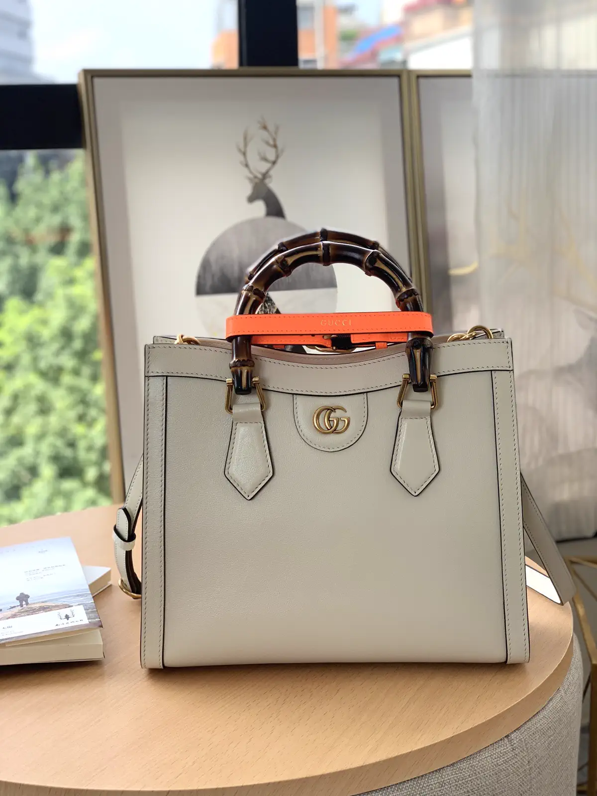 Gucci Diana Medium Tote Bag with Bamboo Handles image 1