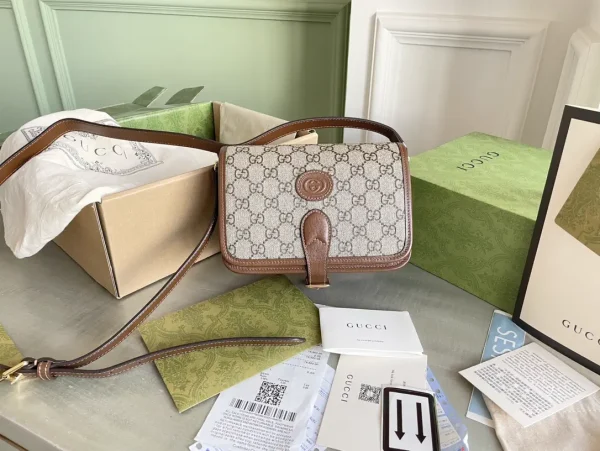 Gucci Retro Mini Shoulder Bag with Interlocking G Detail image 1