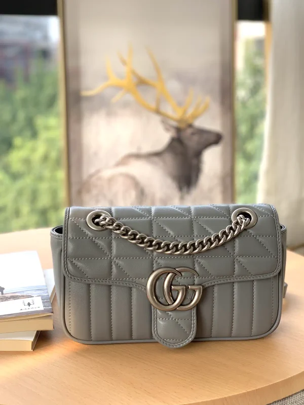 Gucci Quilted Shoulder Bag with Double G Hardware image 1