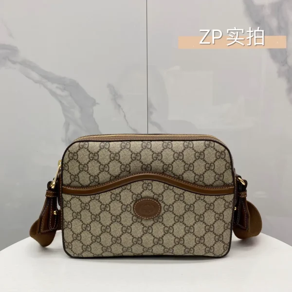 Gucci Monogram Crossbody Bag with Wide Strap image 1