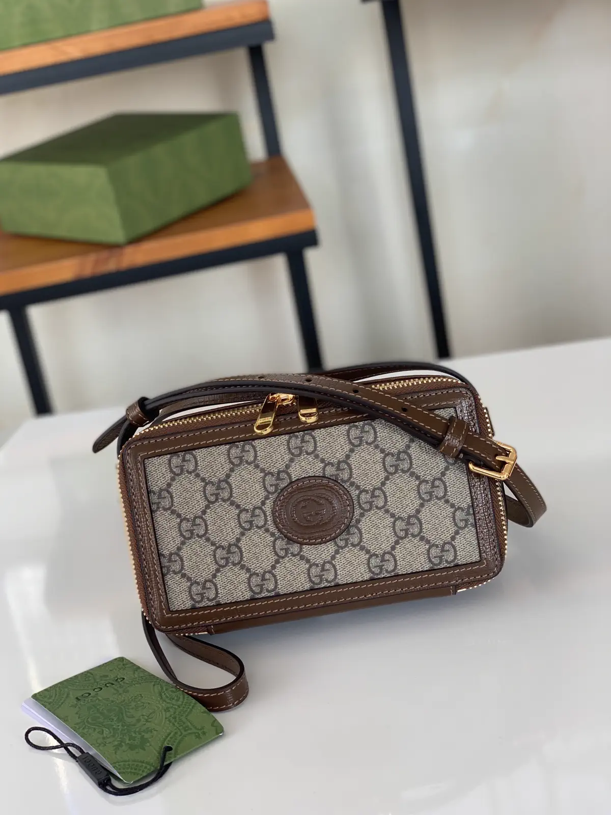 Gucci Interlocking G Monogram Crossbody Bag image 1
