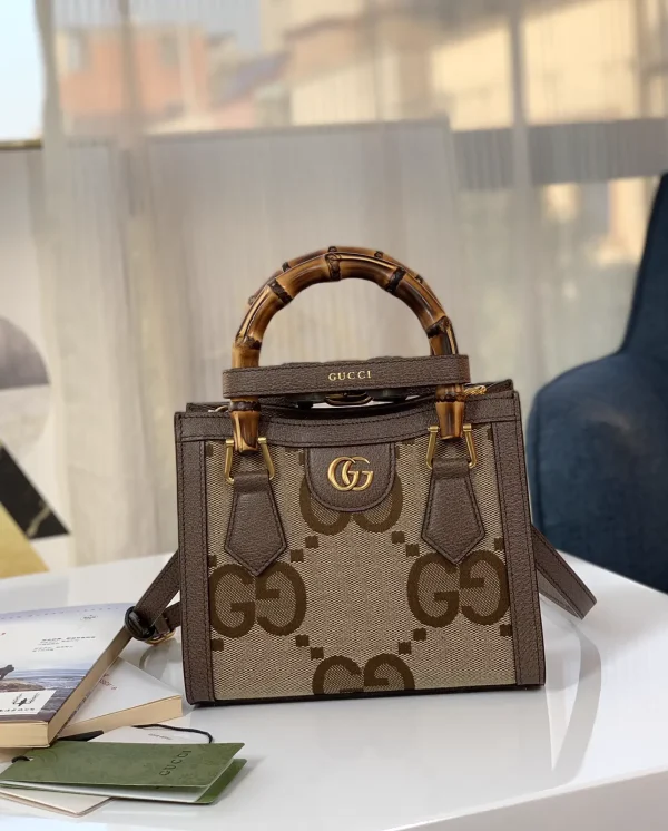 Gucci Diana Jumbo GG Bamboo Mini Tote Bag image 1
