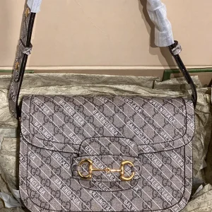 Gucci x Balenciaga Monogram Saddle Shoulder Bag image 1