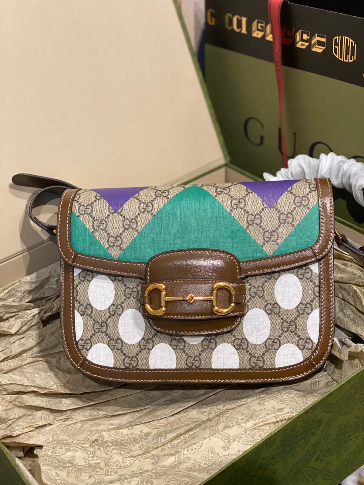 Gucci x Balenciaga Monogram Saddle Bag image 1