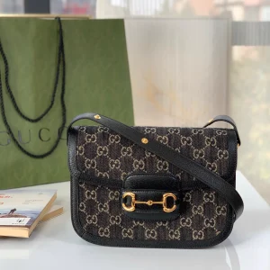 Gucci Horsebit 1955 Monogram Shoulder Bag image 1