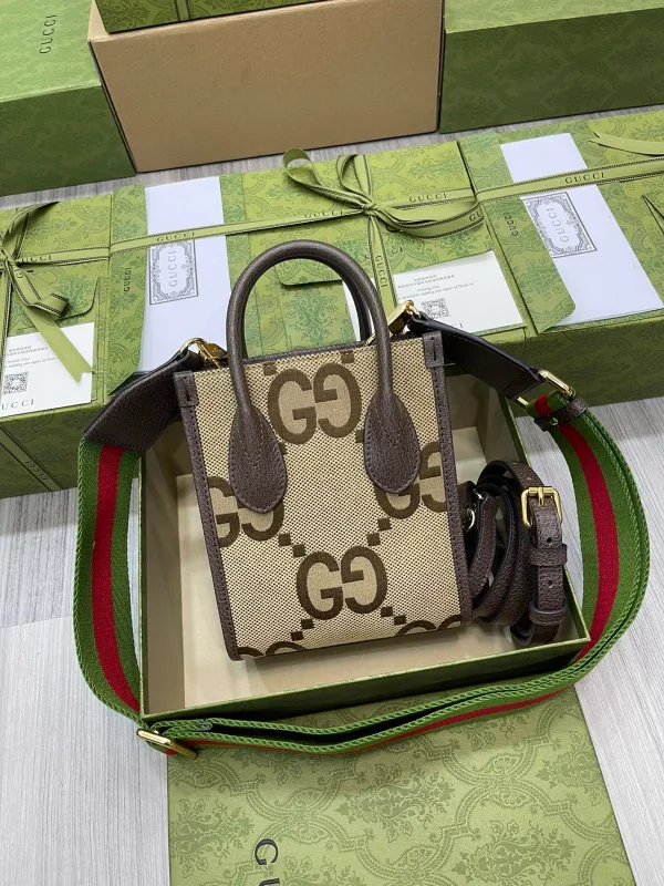 Gucci Jumbo GG Mini Tote Bag with Two Straps image 1
