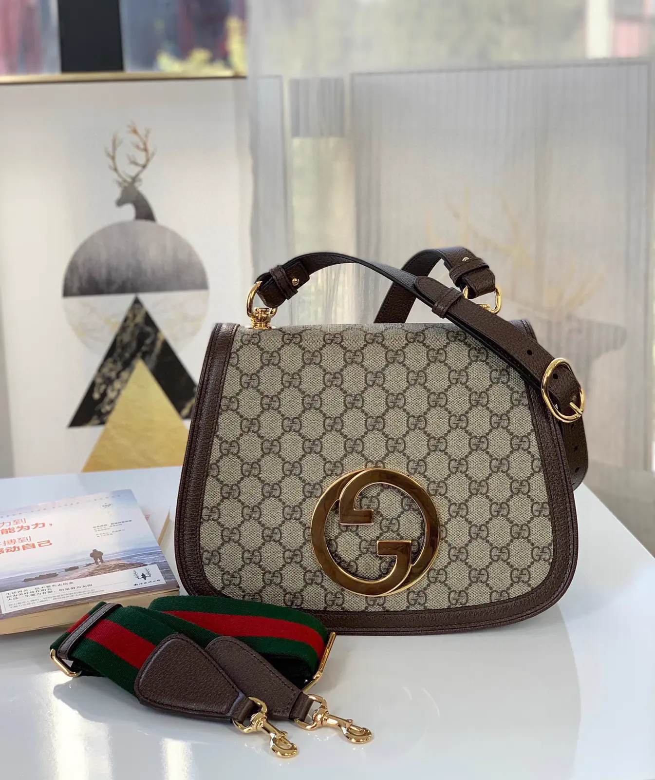 Gucci Interlocking G Monogram Shoulder Bag image 1