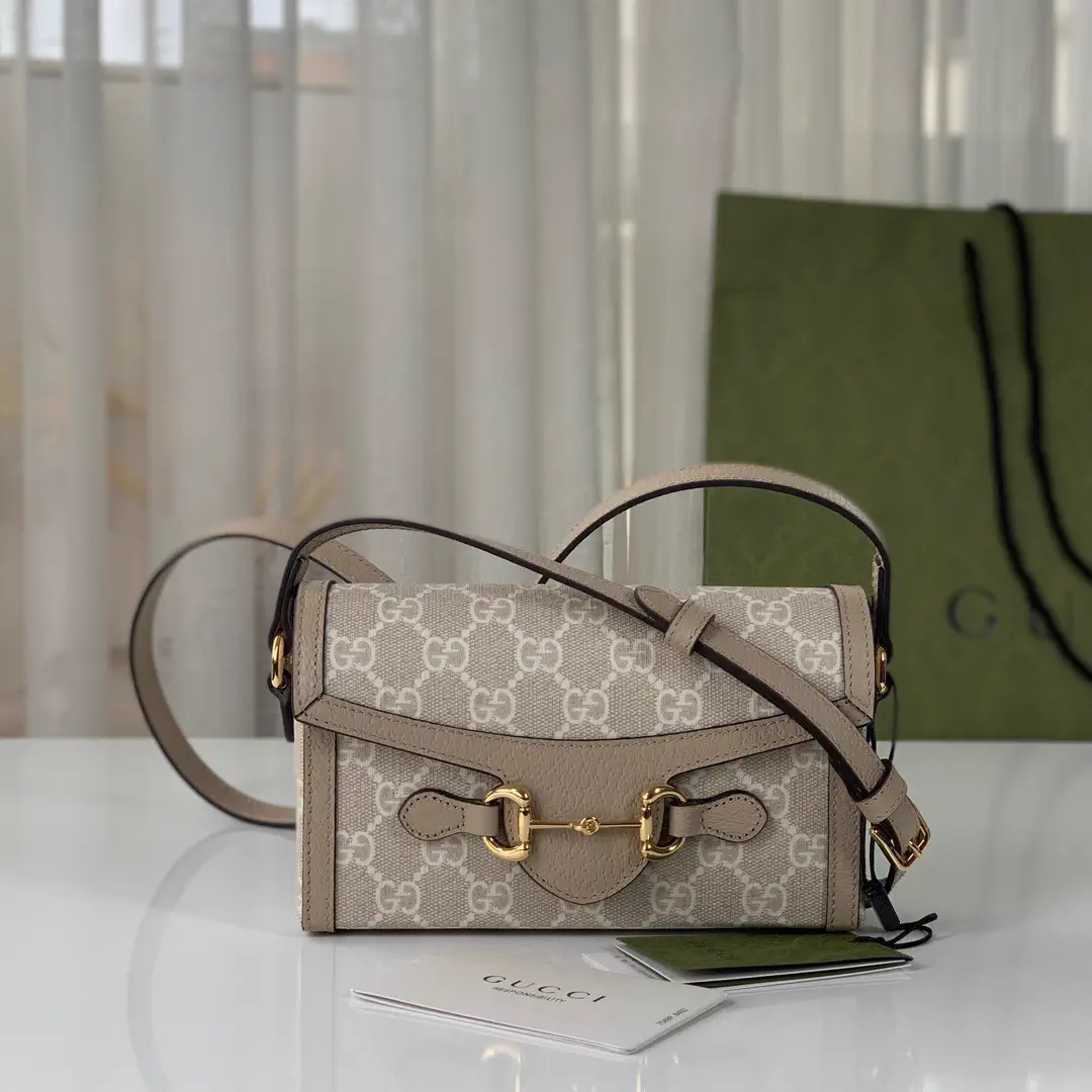 Gucci GG Monogram Horsebit Mini Crossbody Bag image 1