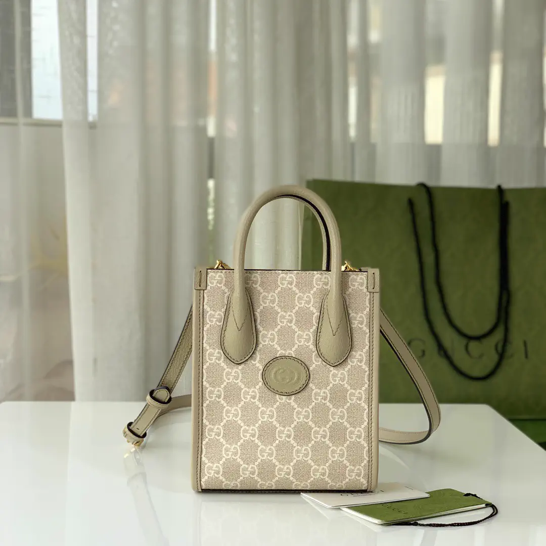 Gucci Retro Mini Tote Bag with Interlocking G Logo image 1