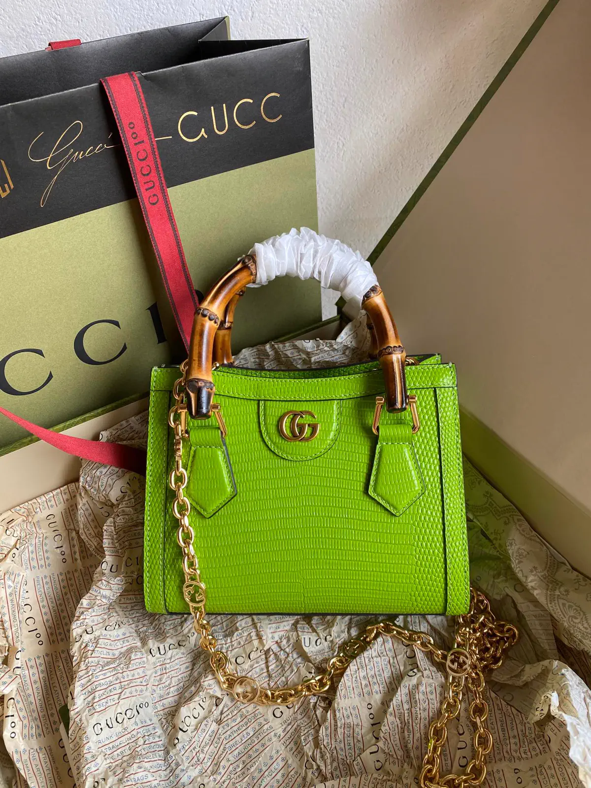 Gucci Diana Mini Top Handle Bag with Bamboo Handles image 1
