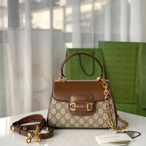 Gucci 1955 Horsebit Top Handle Bag with GG Monogram image 1