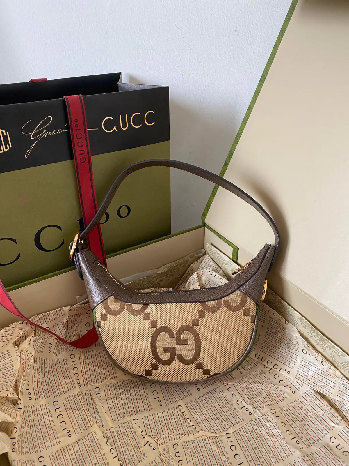 Gucci Ophidia Monogram Crescent Shoulder Bag image 1