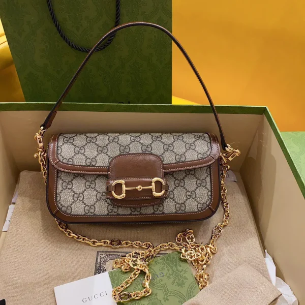 Gucci Horsebit 1955 Monogram Shoulder Bag image 1