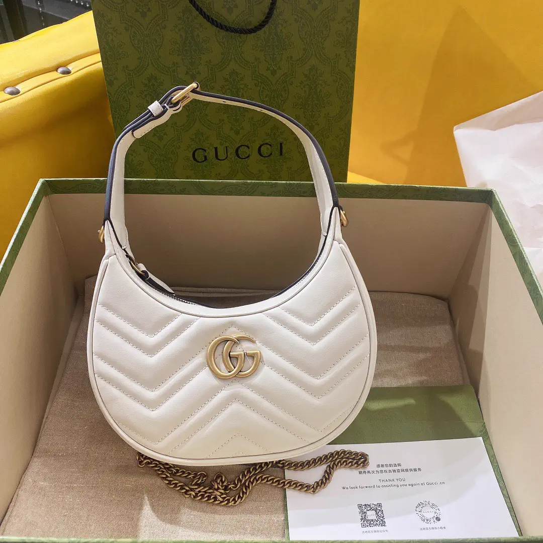 Gucci GG Marmont Half-Moon Shoulder Bag image 1