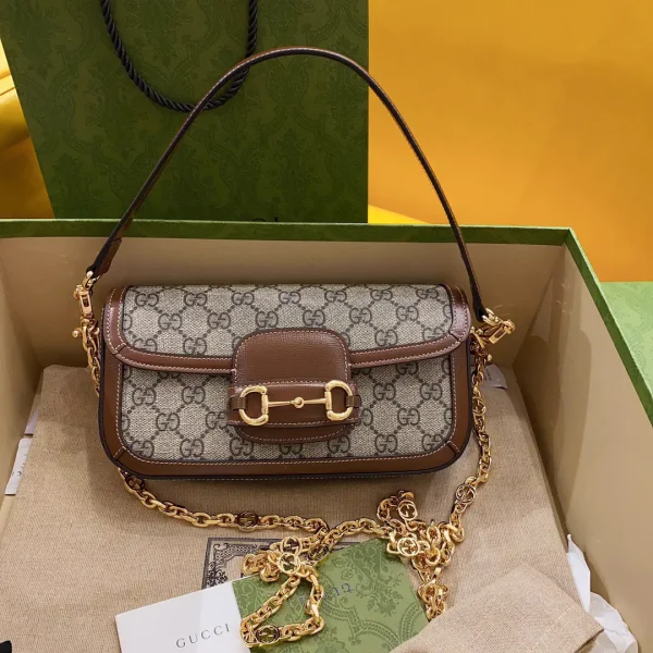 Gucci Horsebit 1955 Monogram Shoulder Bag image 1