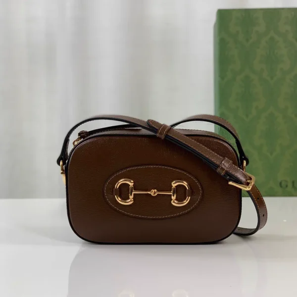Gucci Horsebit Brown Leather Crossbody Bag image 1