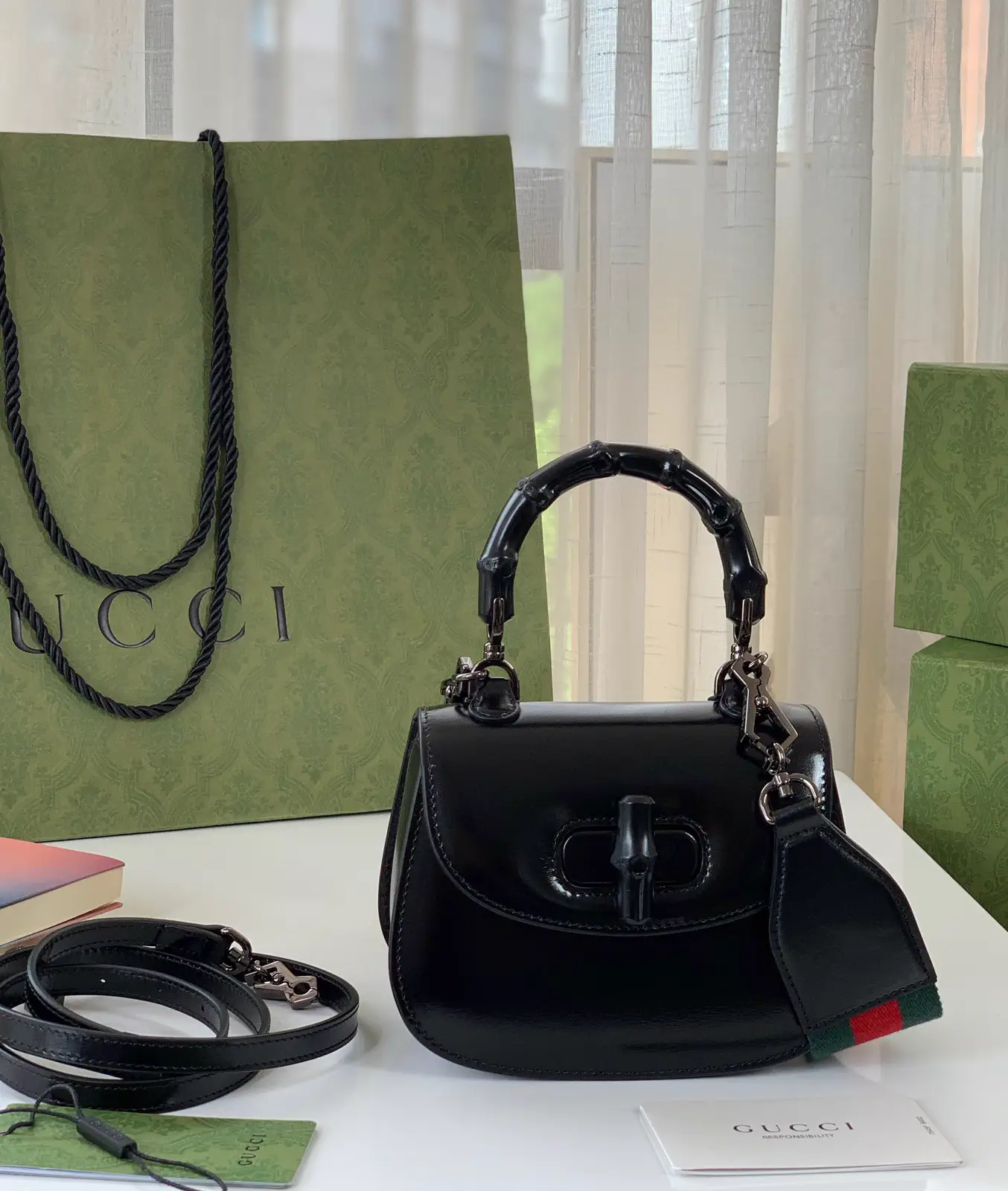 Gucci Bamboo Handle Top Handle Bag image 1