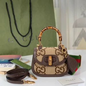 Gucci Jumbo GG Bamboo Mini Top Handle Bag image 1