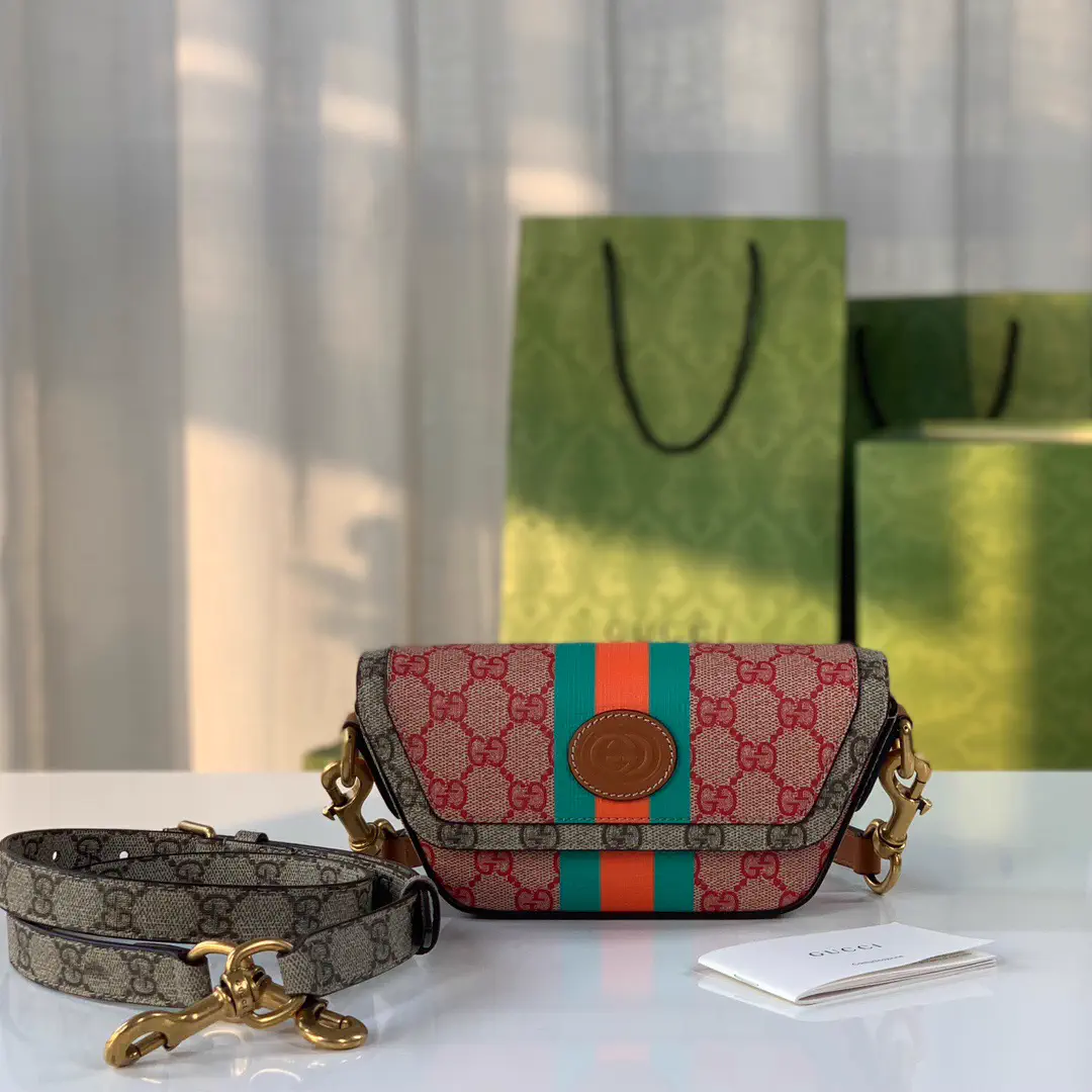 Gucci Interlocking G Oval Plaque Mini Crossbody Bag image 1