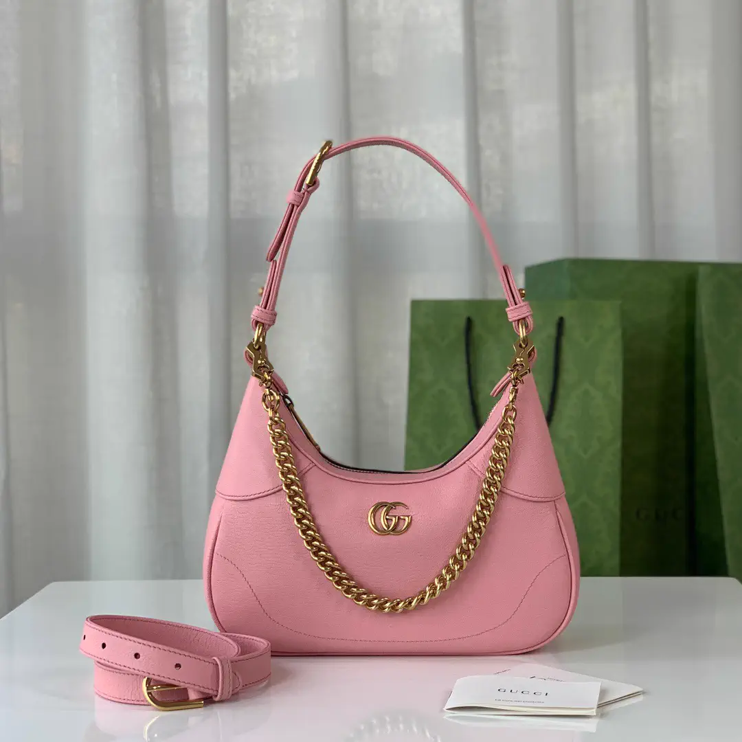 Gucci Pink Leather Shoulder Bag image 1