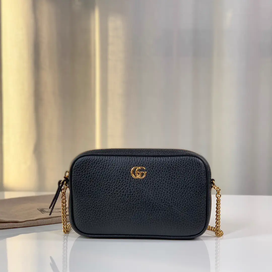Gucci Black Leather Mini Shoulder Bag image 1