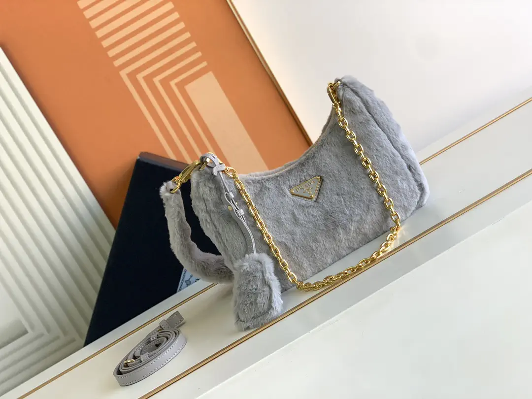 Prada Fuzzy Shoulder Bag image 1
